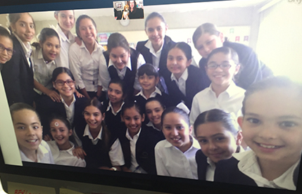 Skype in the Classroom with student abroad