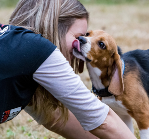 Beagle kiss is the best kiss!